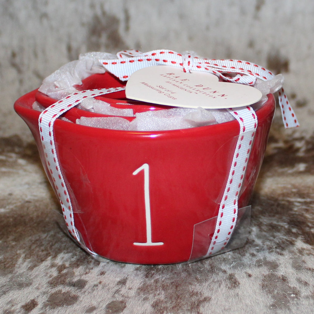 Rae Dunn Heart Red Measuring Cups