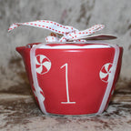 Rae Dunn Peppermint Red Measuring Cup Set