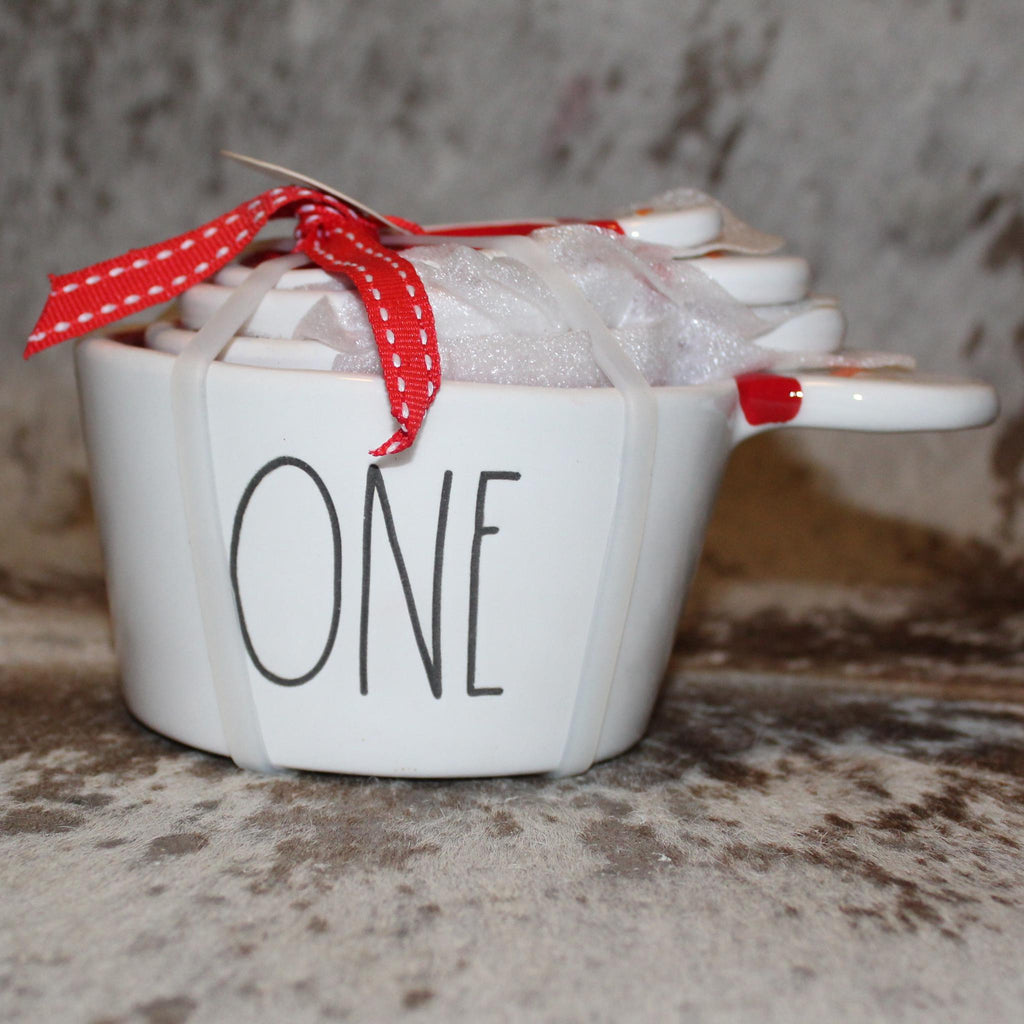 Rae Dunn Snowman Handle Measuring Cup Set