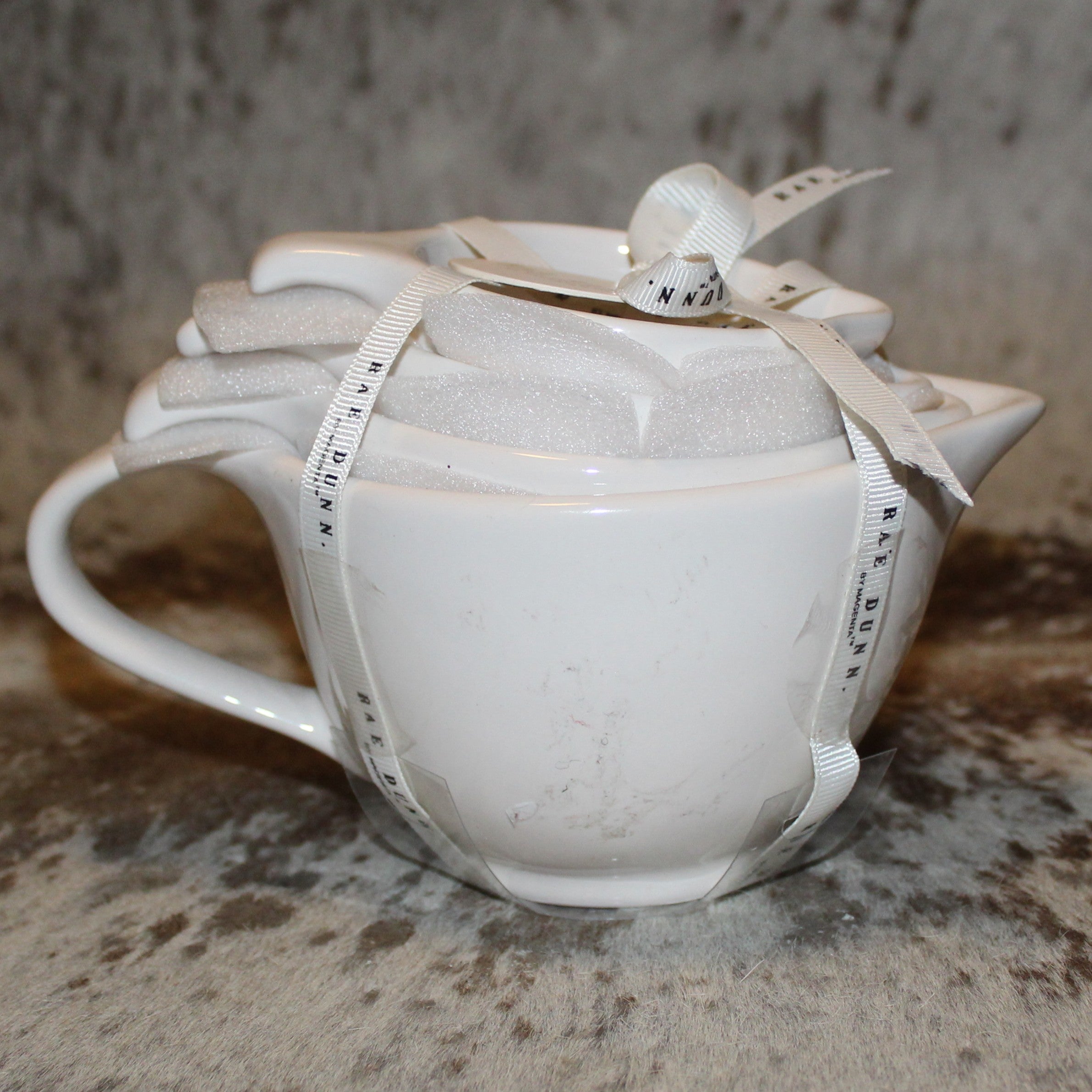 Rae Dunn White Handled With Black Number Measuring Cup Set