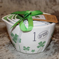 Rae Dunn Shamrock Pattern Measuring Cup Set