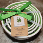 Rae Dunn Shamrock Pattern Measuring Cup Set