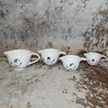 Rae Dunn Snowman White Measuring Cup Set