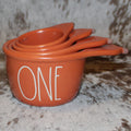 Rae Dunn Pear Shaped Burnt Orange Measuring Cup Set