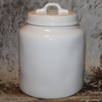 Rae Dunn MERRY CHRISTMAS White Chubby Canister with Lid