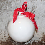 Rae Dunn CHEER White Large Christmas Ball