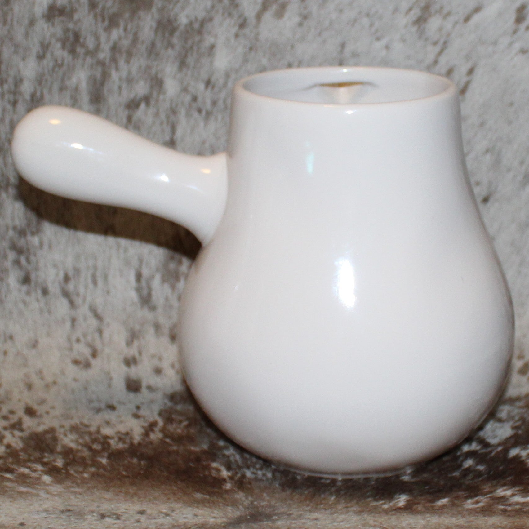 believe White with Snowman Hot Cocoa Pot