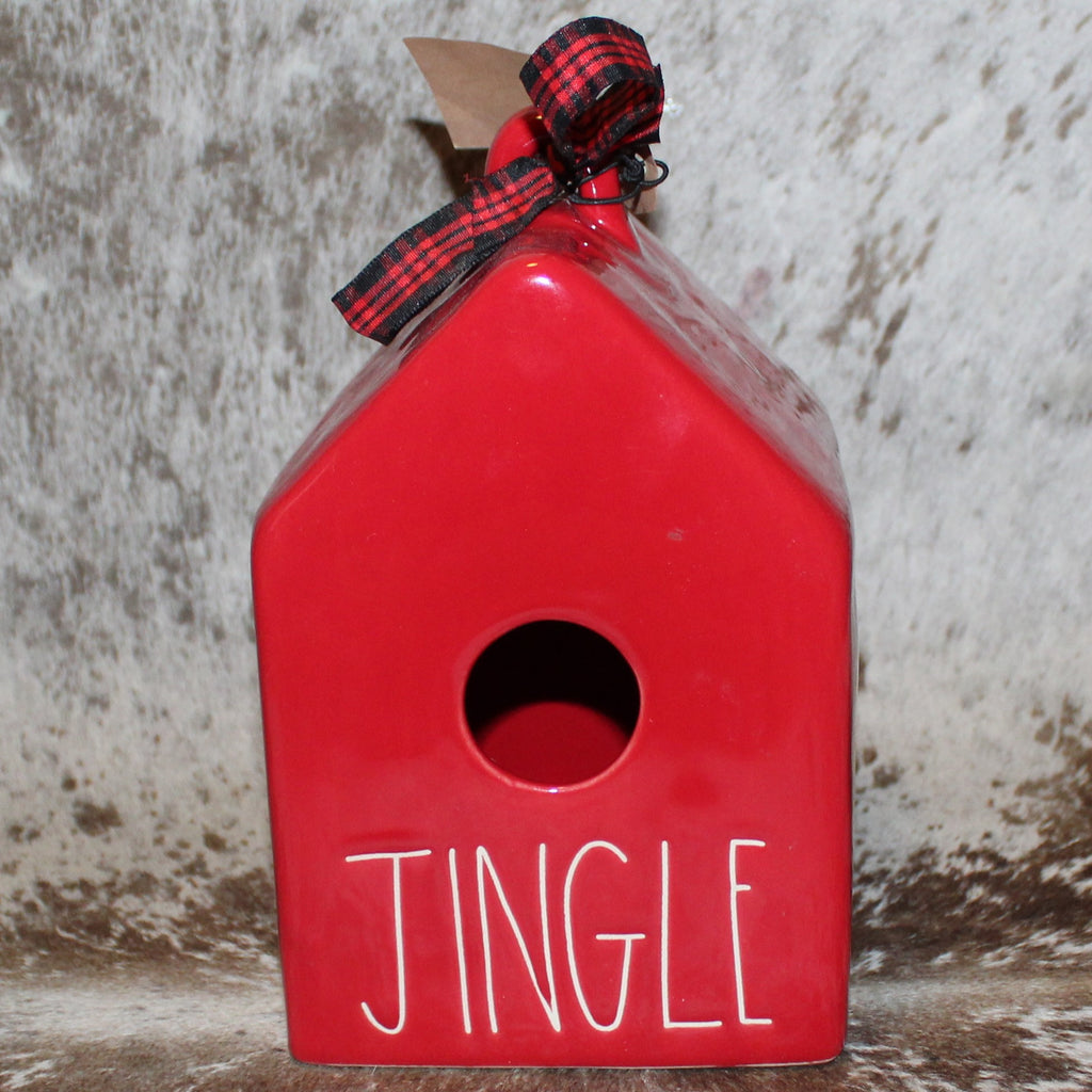 Rae Dunn JINGLE Red Birdhouse