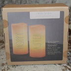 Rae Dunn HOPPY EASTER Led Candle Set of 2