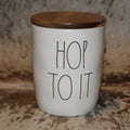 Rae Dunn HOP TO IT Small White Cellar
