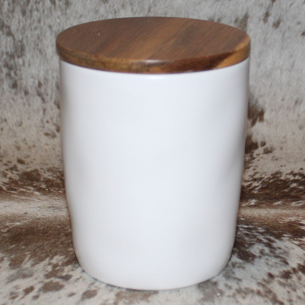 Rae Dunn HOP TO IT Small White Cellar