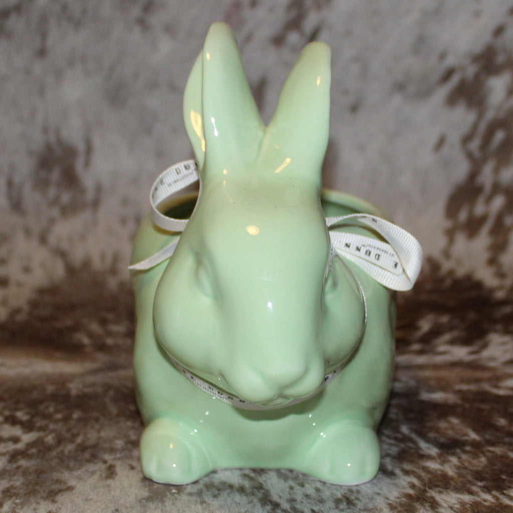 Rae Dunn BUNNY TREATS Rabbit Shaped Dish - Light Green
