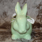 Rae Dunn BUNNY TREATS Rabbit Shaped Dish - Light Green