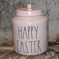 Rae Dunn HAPPY EASTER Pink Chubby Canister