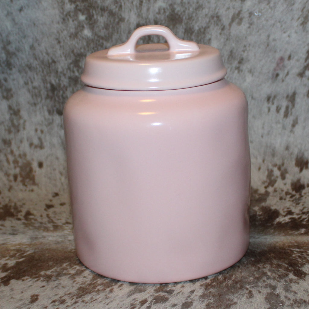Rae Dunn HAPPY EASTER Pink Chubby Canister