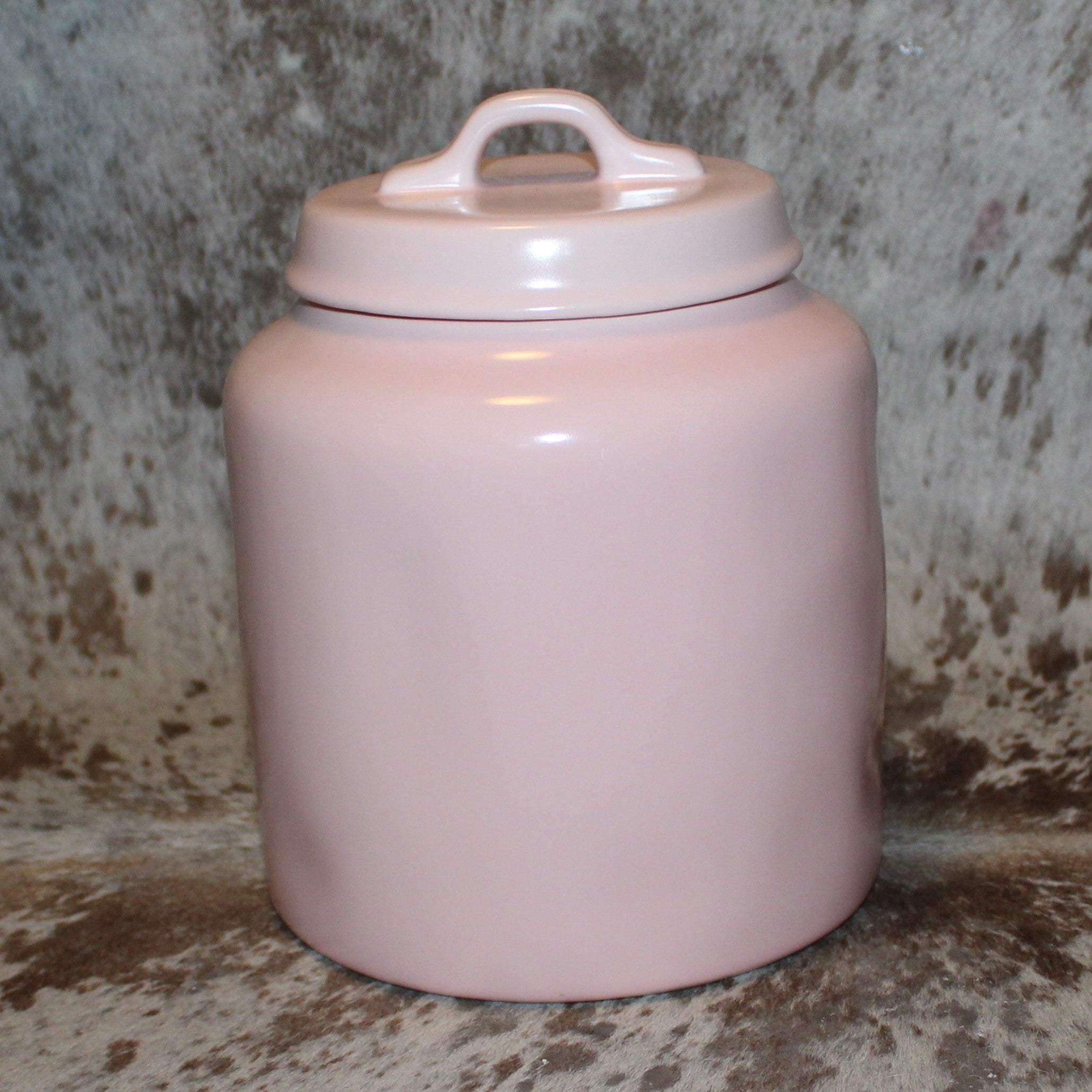 Rae Dunn HAPPY EASTER Pink Chubby Canister