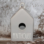 Rae Dunn PENTHOUSE Gray Birdhouse