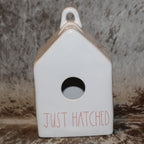 Rae Dunn JUST HATCHED White Birdhouse