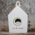 Rae Dunn 'Tis the Season White Birdhouse