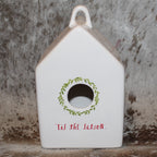Rae Dunn 'Tis the Season White Birdhouse