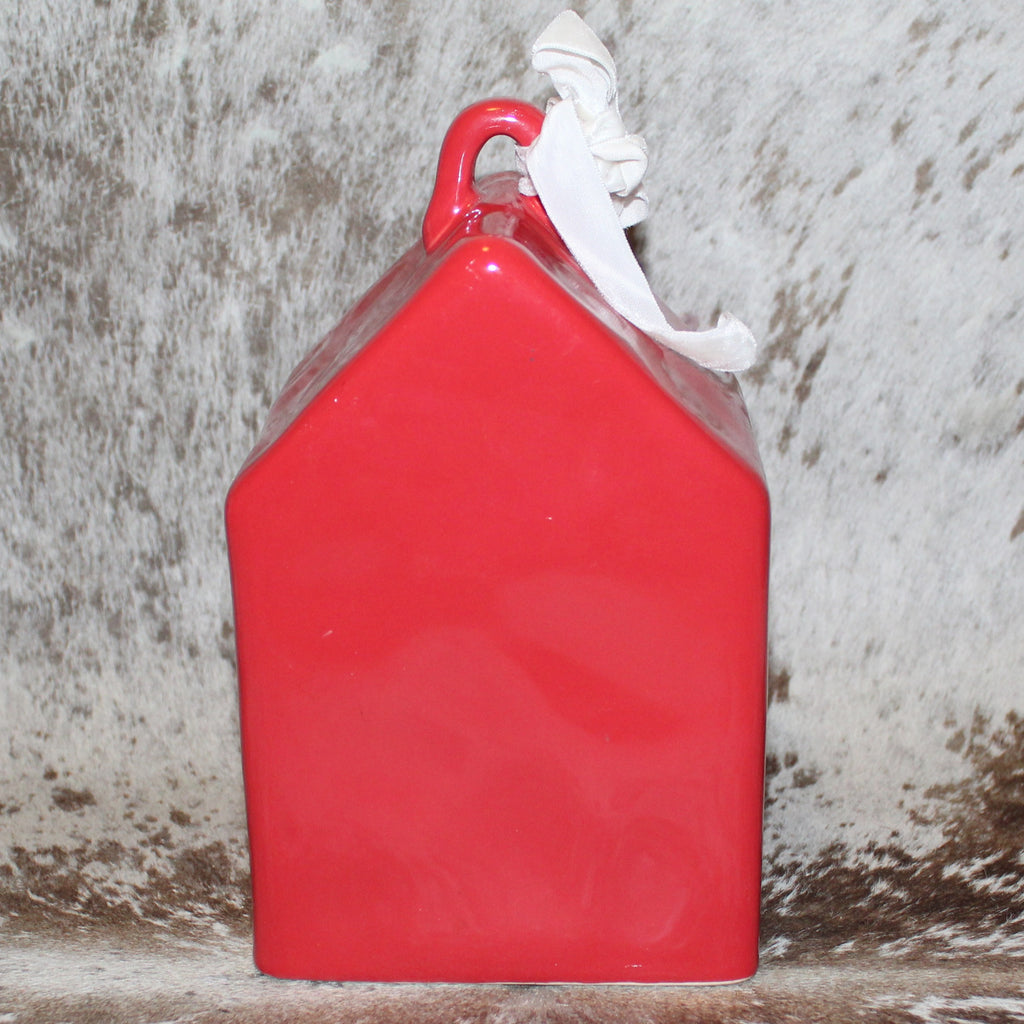 Rae Dunn PEACE Red Birdhouse