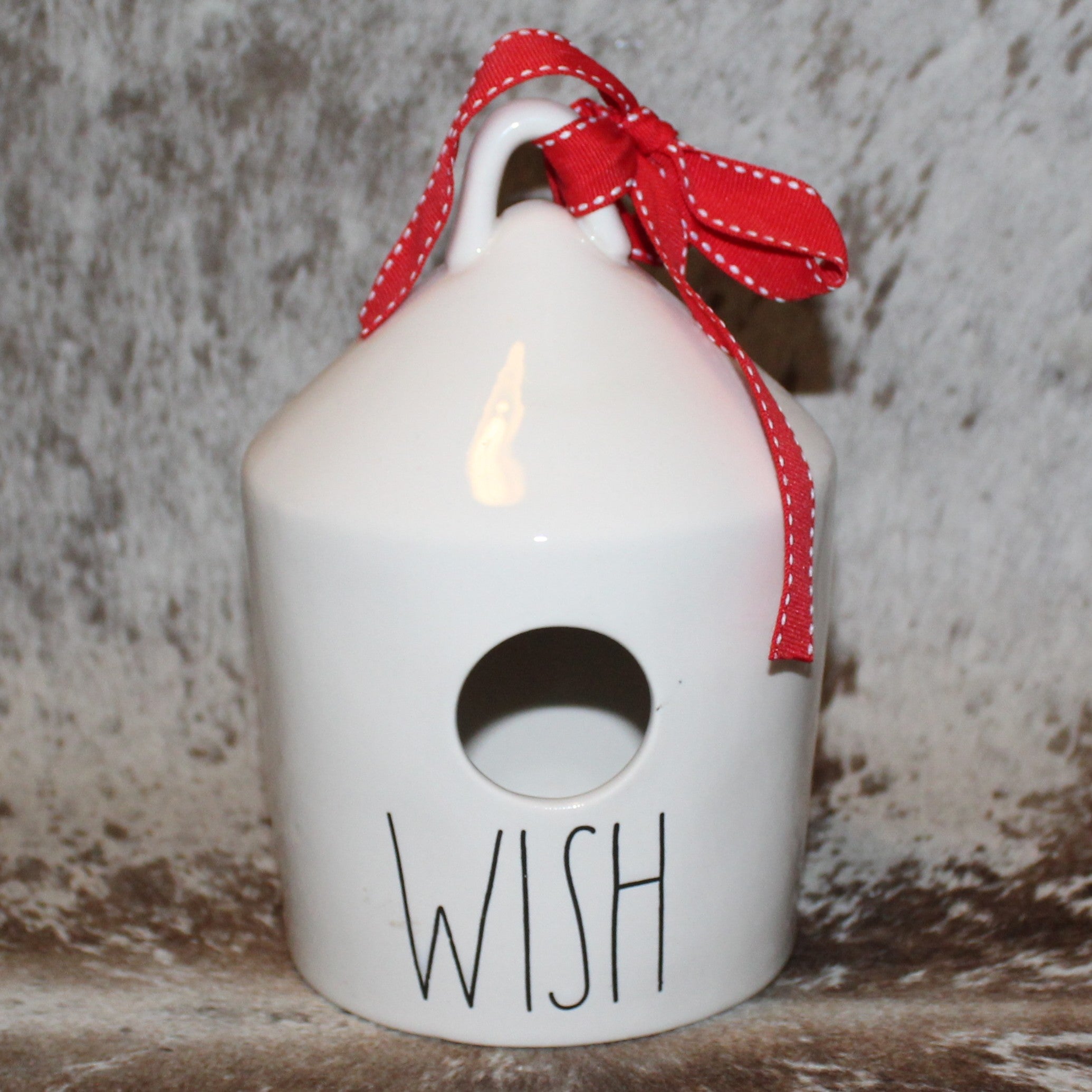 Rae Dunn WISH White Birdhouse