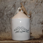 Rae Dunn REST White Birdhouse with 2 Baby Birds on Branch