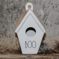 Rae Dunn BOO White Birdhouse with Bats on Back