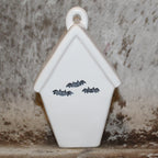 Rae Dunn BOO White Birdhouse with Bats on Back