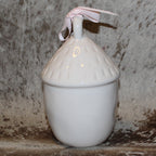 Rae Dunn PERCH Nut Shaped White Birdhouse