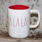 Rae Dunn FA LA LA! White Mug