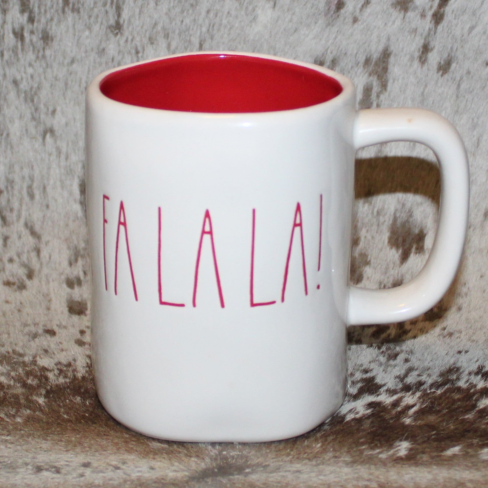 Rae Dunn FA LA LA! White Mug