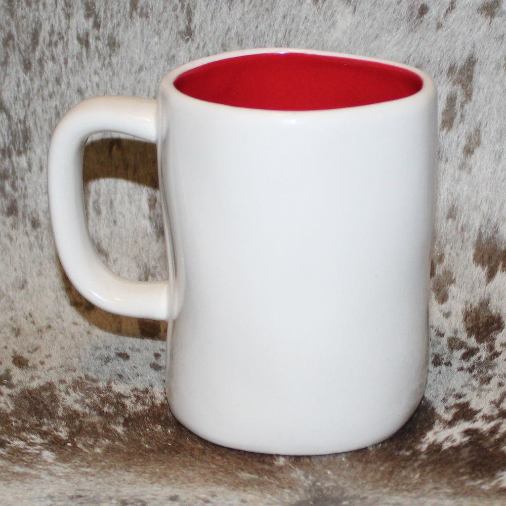 Rae Dunn FA LA LA! White Mug