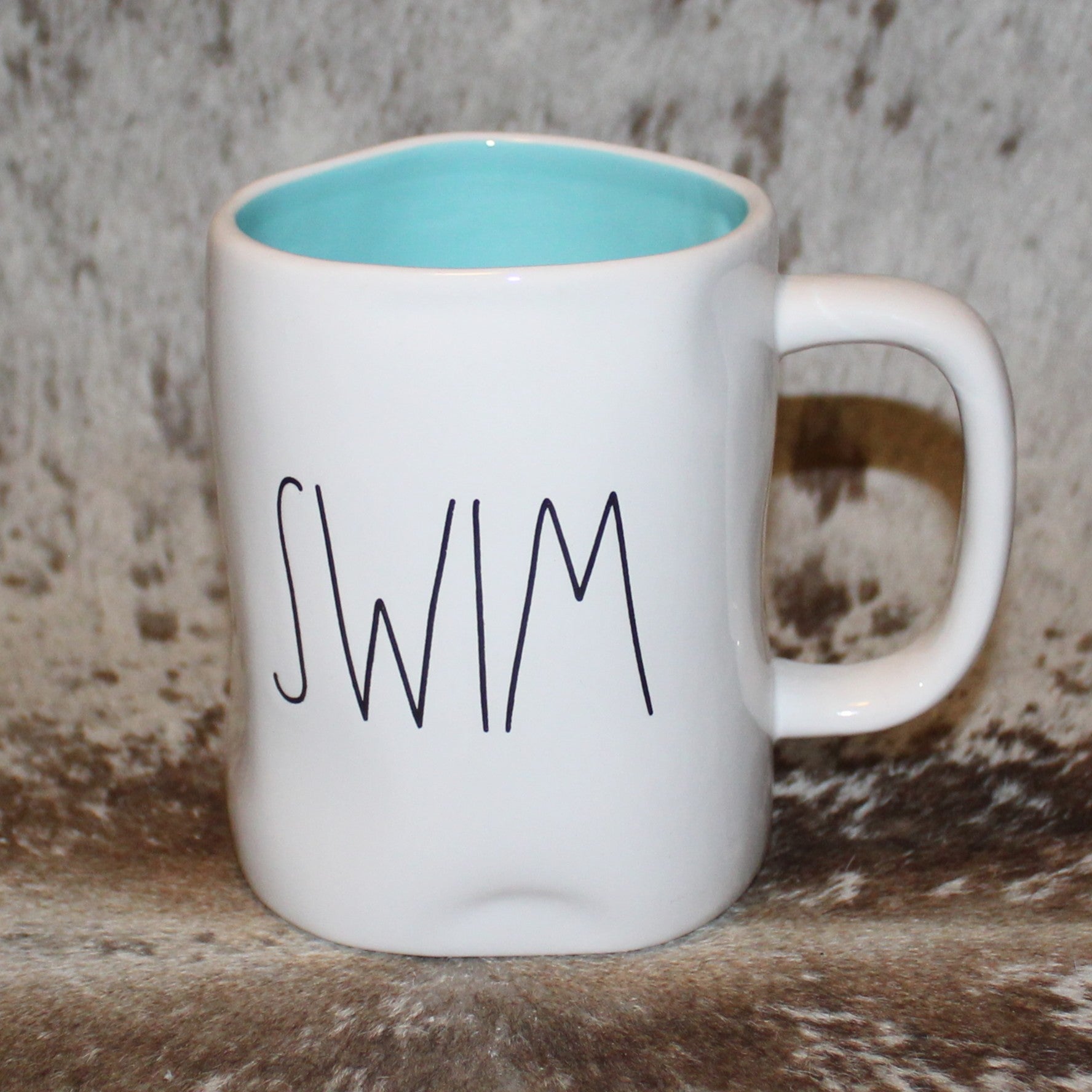 Rae Dunn SWIM White Mug