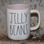 Rae Dunn JELLY BEANS White Mug