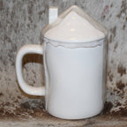Rae Dunn HOME White Mug With House Roof Topper