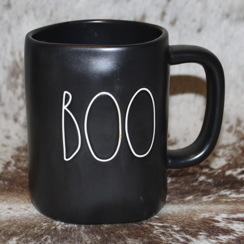 Rae Dunn BOO Black Mug