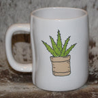 Rae Dunn PLANT MOM White Mug