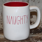 Rae Dunn NAUGHTY NICE White Mug