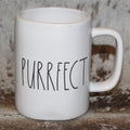 Rae Dunn PURRFECT White Mug