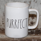 Rae Dunn PURRFECT White Mug