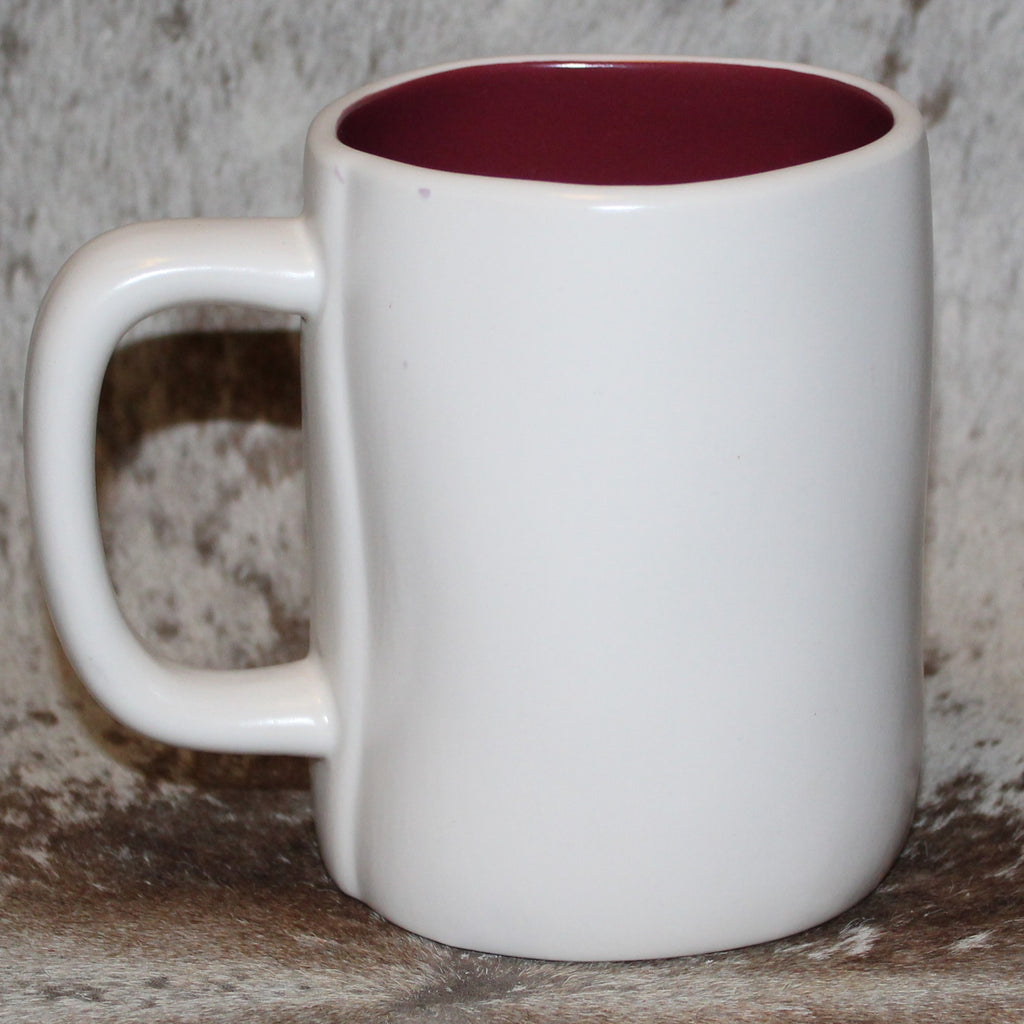 Rae Dunn APPLE CIDER White Mug