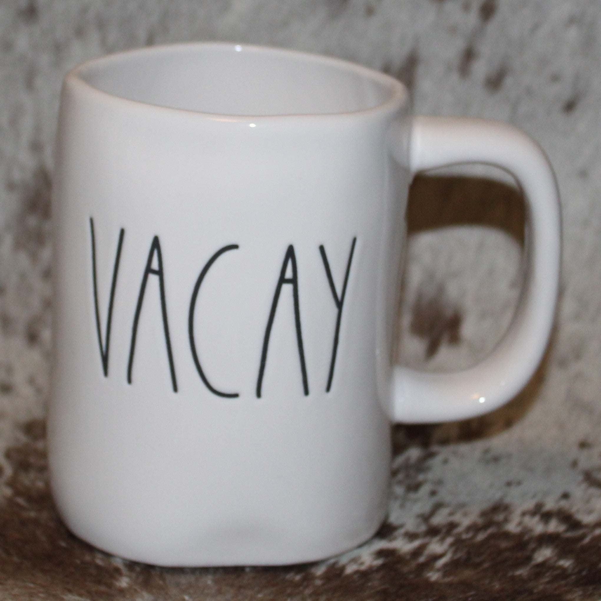 Rae Dunn VACAY White Mug
