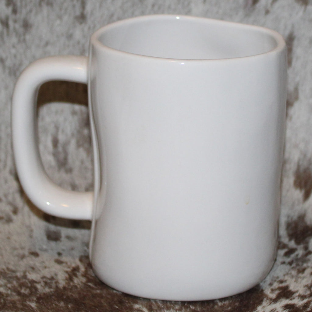 Rae Dunn TAURUS White Mug