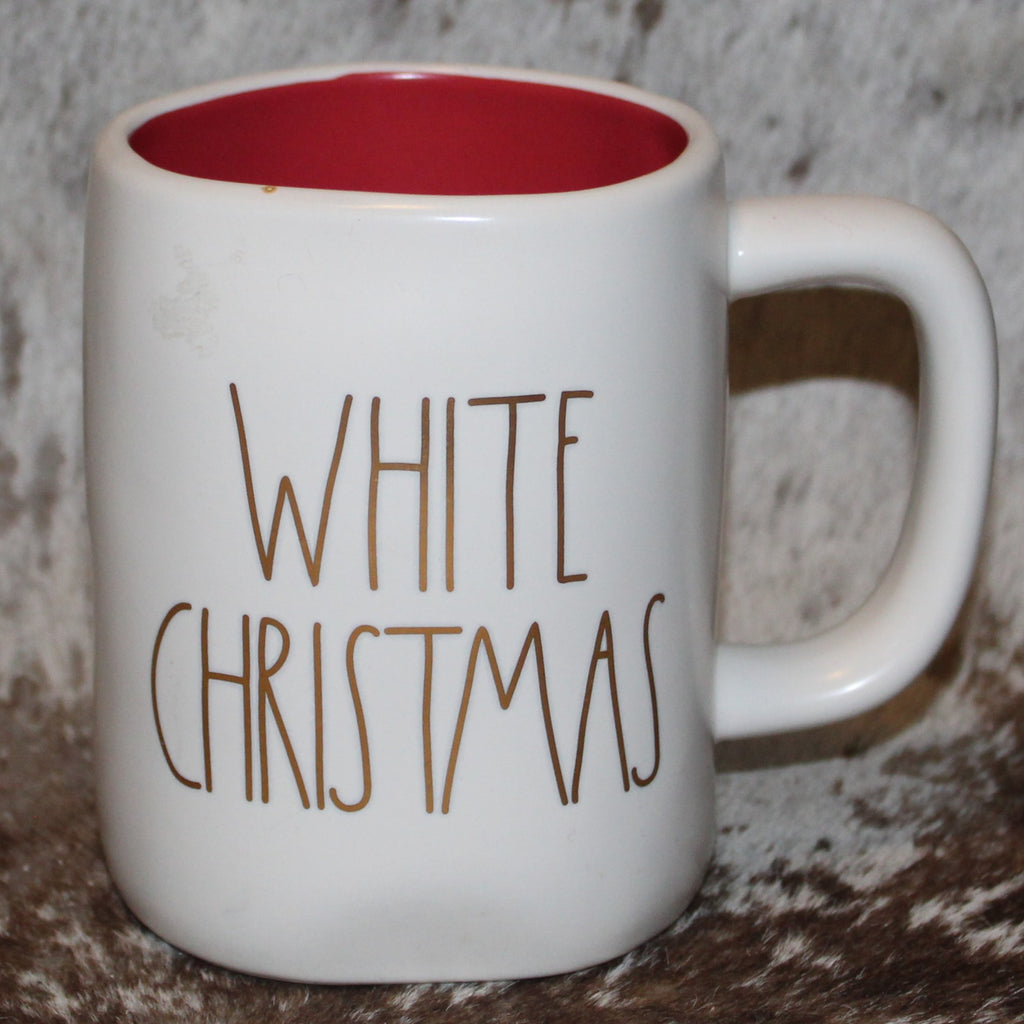 Rae Dunn WHITE CHRISTMAS White Mug