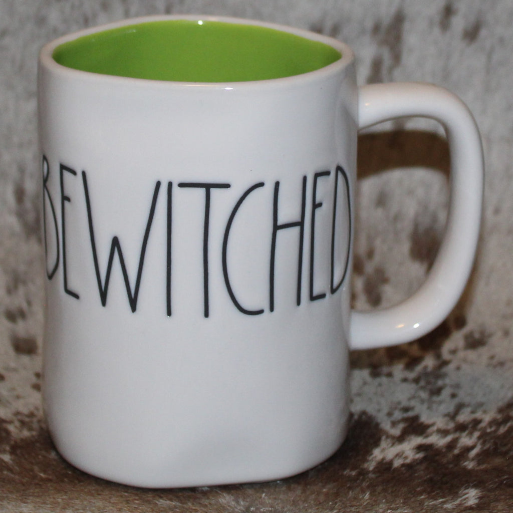 Rae Dunn BEWITCHED White Mug