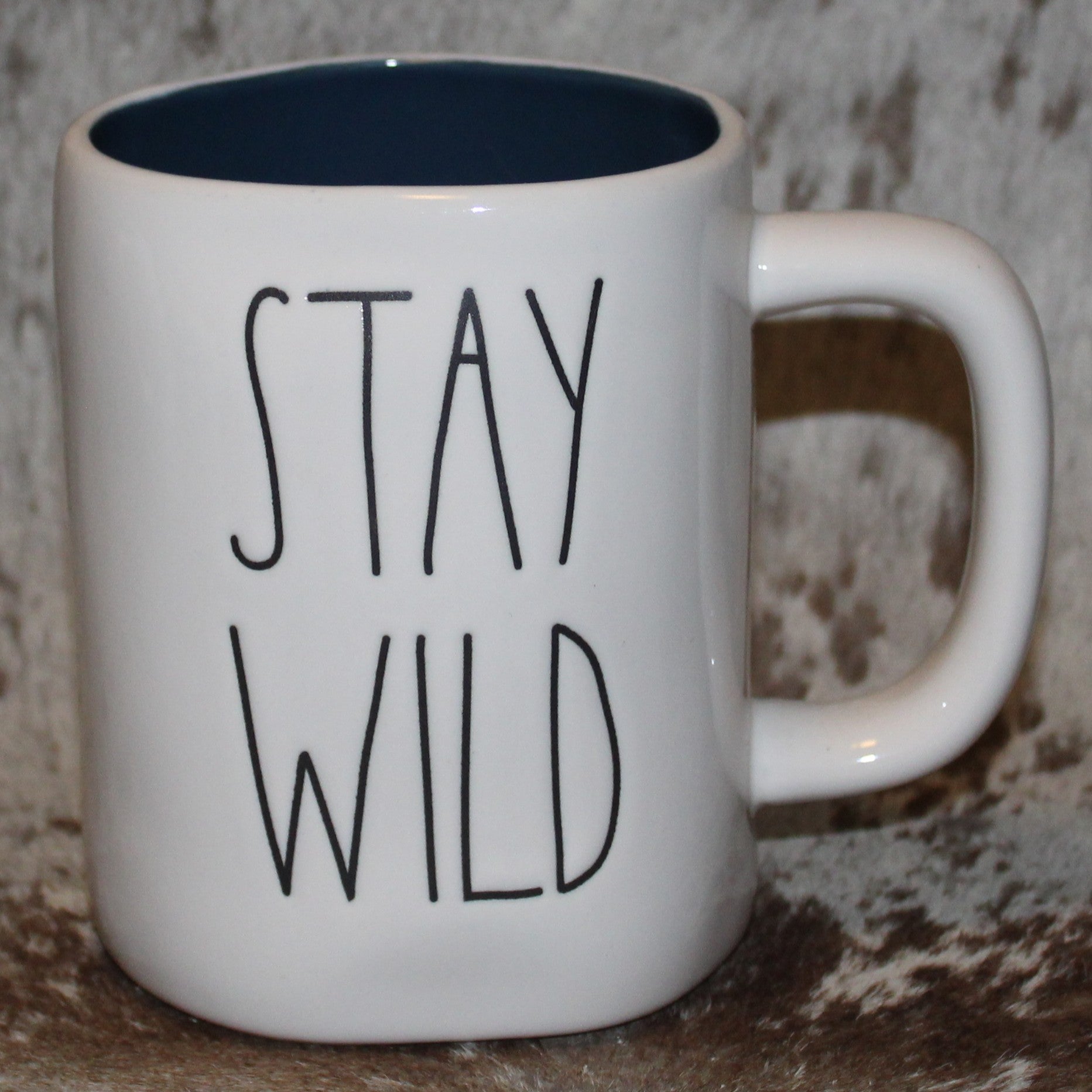 Rae Dunn STAY WILD White Mug