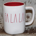 Rae Dunn FA LA LA! White Mug