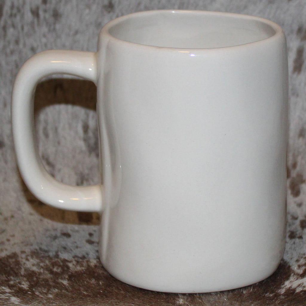Rae Dunn BRAVE White Mug