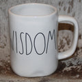 Rae Dunn WISDOM White Mug